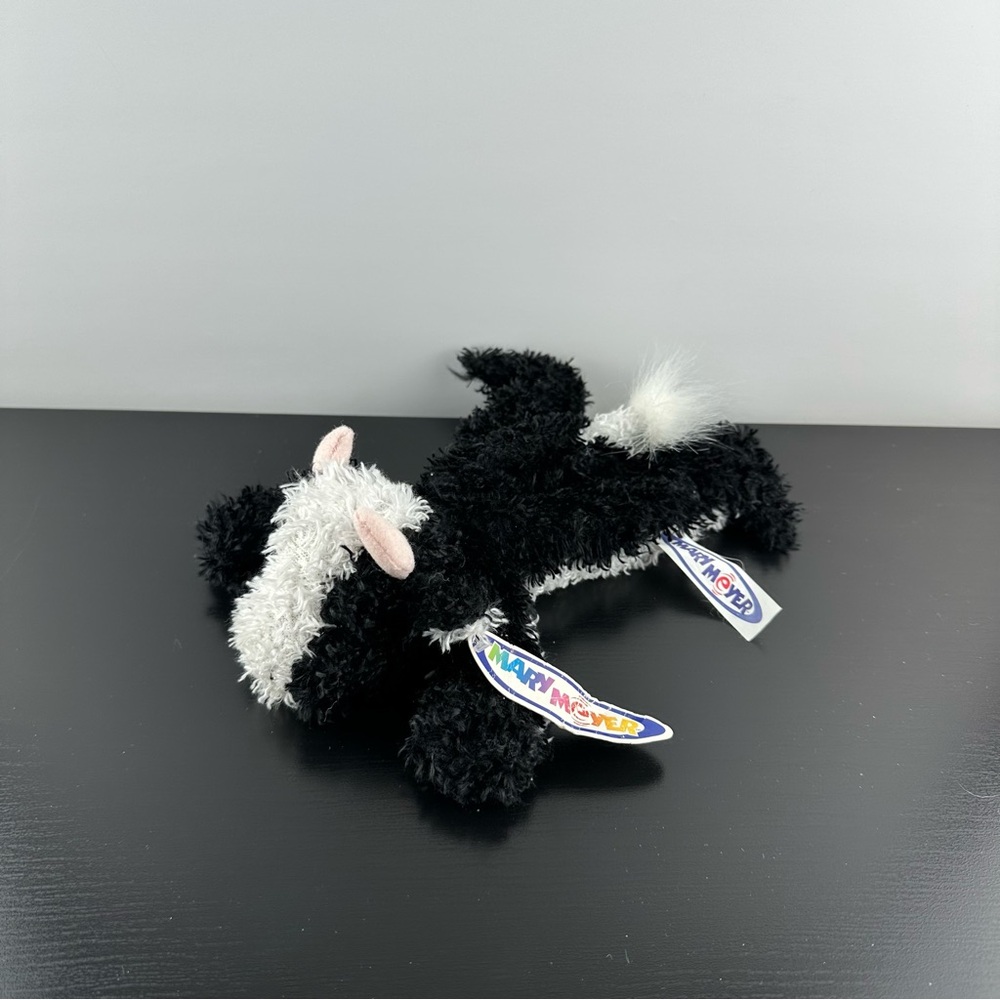 Vintage 2001 Mary Meyer Moo-Ins Cow Beanie Plush Stuffed Animal 8”